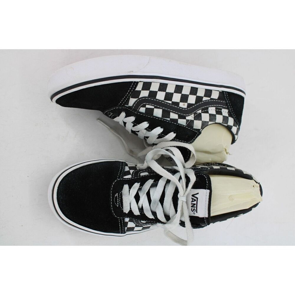 VANS OFF THE WALL youth sz 5 lace up checkered low top sneaker - Picture 2 of 11